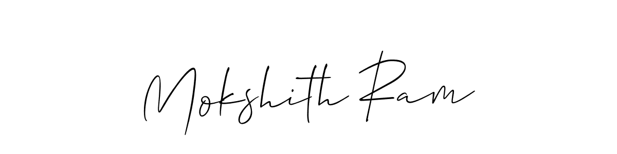 Best and Professional Signature Style for Mokshith Ram. Allison_Script Best Signature Style Collection. Mokshith Ram signature style 2 images and pictures png