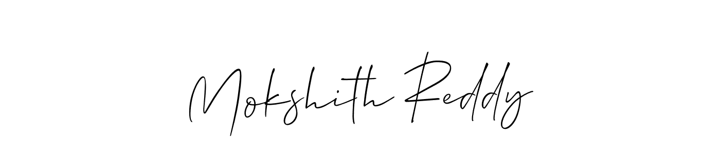 Make a beautiful signature design for name Mokshith Reddy. Use this online signature maker to create a handwritten signature for free. Mokshith Reddy signature style 2 images and pictures png