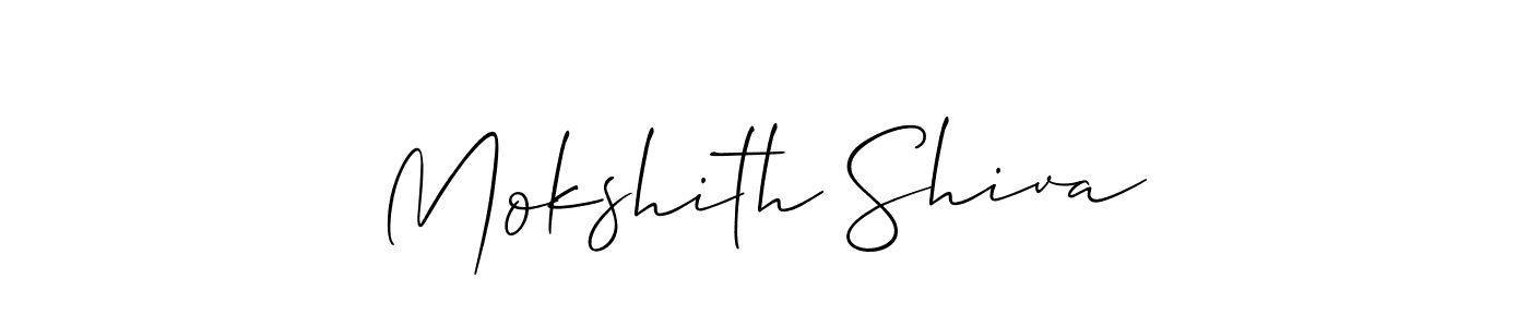 Once you've used our free online signature maker to create your best signature Allison_Script style, it's time to enjoy all of the benefits that Mokshith Shiva name signing documents. Mokshith Shiva signature style 2 images and pictures png