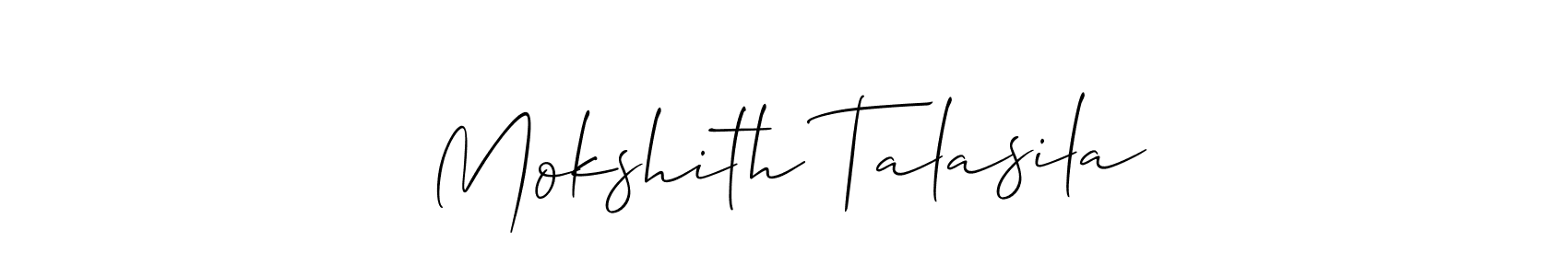 See photos of Mokshith Talasila official signature by Spectra . Check more albums & portfolios. Read reviews & check more about Allison_Script font. Mokshith Talasila signature style 2 images and pictures png
