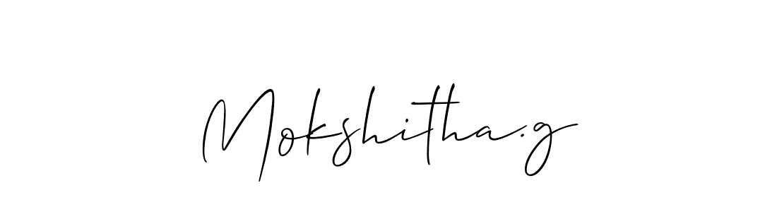 Make a beautiful signature design for name Mokshitha.g. Use this online signature maker to create a handwritten signature for free. Mokshitha.g signature style 2 images and pictures png