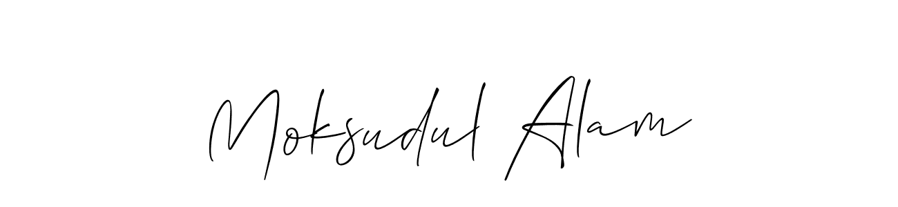 The best way (Allison_Script) to make a short signature is to pick only two or three words in your name. The name Moksudul Alam include a total of six letters. For converting this name. Moksudul Alam signature style 2 images and pictures png