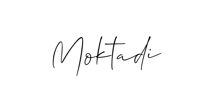 Also we have Moktadi name is the best signature style. Create professional handwritten signature collection using Allison_Script autograph style. Moktadi signature style 2 images and pictures png