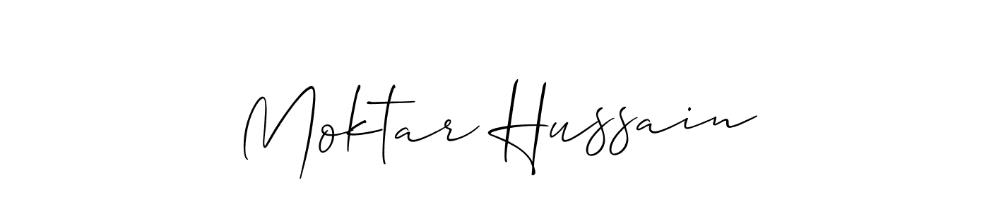 Also You can easily find your signature by using the search form. We will create Moktar Hussain name handwritten signature images for you free of cost using Allison_Script sign style. Moktar Hussain signature style 2 images and pictures png