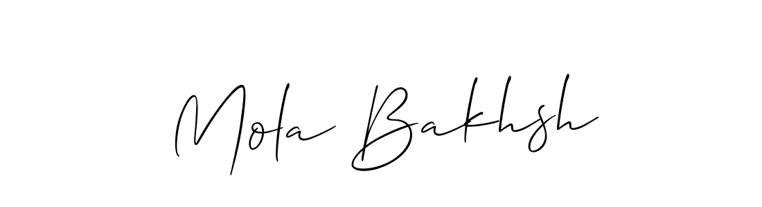 Allison_Script is a professional signature style that is perfect for those who want to add a touch of class to their signature. It is also a great choice for those who want to make their signature more unique. Get Mola Bakhsh name to fancy signature for free. Mola Bakhsh signature style 2 images and pictures png