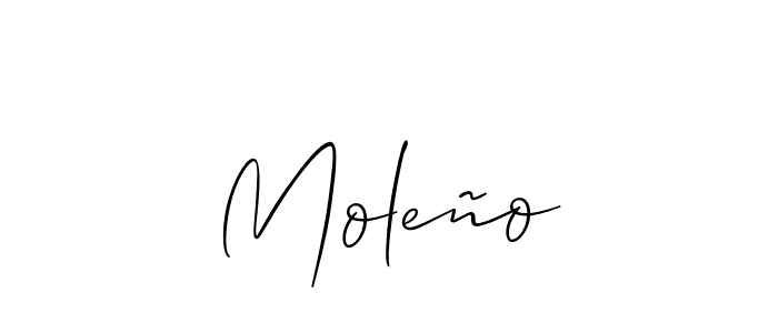 Make a beautiful signature design for name Moleño. Use this online signature maker to create a handwritten signature for free. Moleño signature style 2 images and pictures png