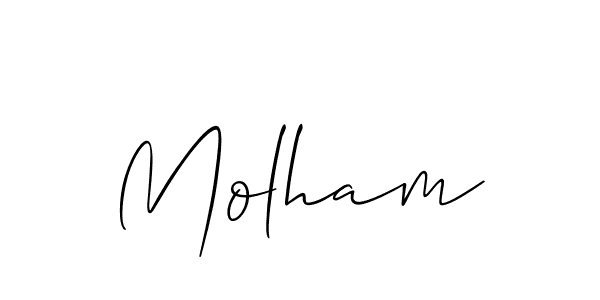 You can use this online signature creator to create a handwritten signature for the name Molham. This is the best online autograph maker. Molham signature style 2 images and pictures png