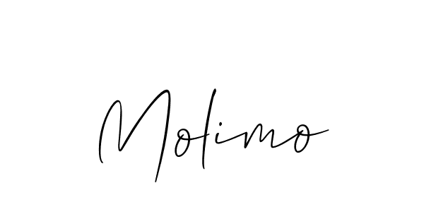 if you are searching for the best signature style for your name Molimo. so please give up your signature search. here we have designed multiple signature styles  using Allison_Script. Molimo signature style 2 images and pictures png