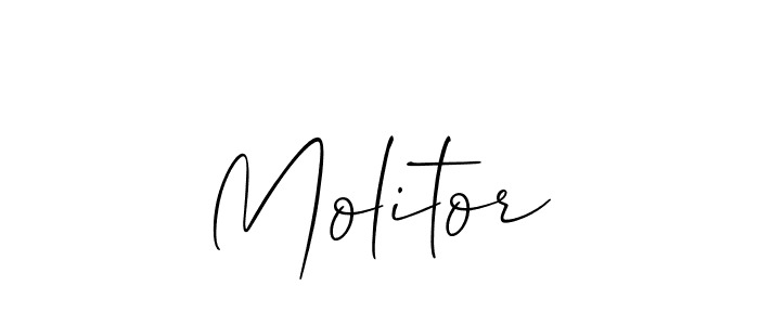 Also we have Molitor name is the best signature style. Create professional handwritten signature collection using Allison_Script autograph style. Molitor signature style 2 images and pictures png
