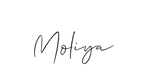 Best and Professional Signature Style for Moliya. Allison_Script Best Signature Style Collection. Moliya signature style 2 images and pictures png