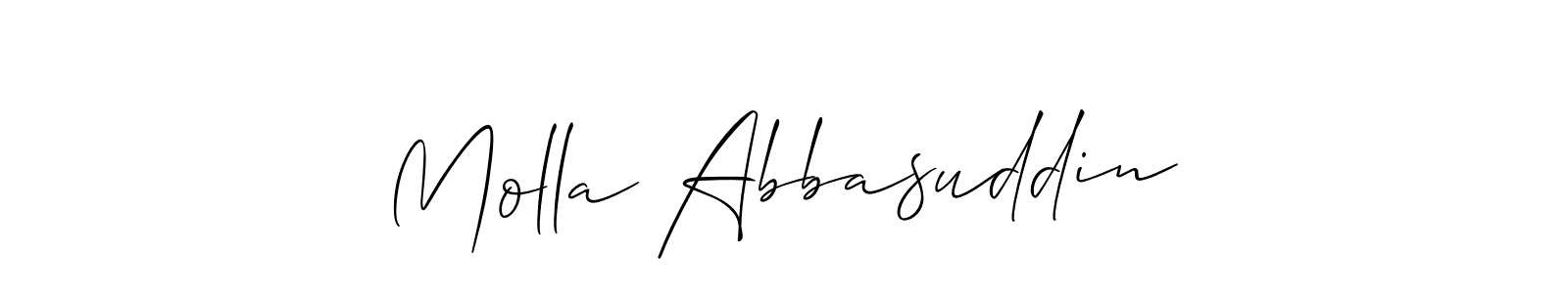 Check out images of Autograph of Molla Abbasuddin name. Actor Molla Abbasuddin Signature Style. Allison_Script is a professional sign style online. Molla Abbasuddin signature style 2 images and pictures png
