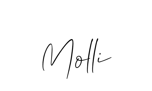 Make a beautiful signature design for name Molli. With this signature (Allison_Script) style, you can create a handwritten signature for free. Molli signature style 2 images and pictures png