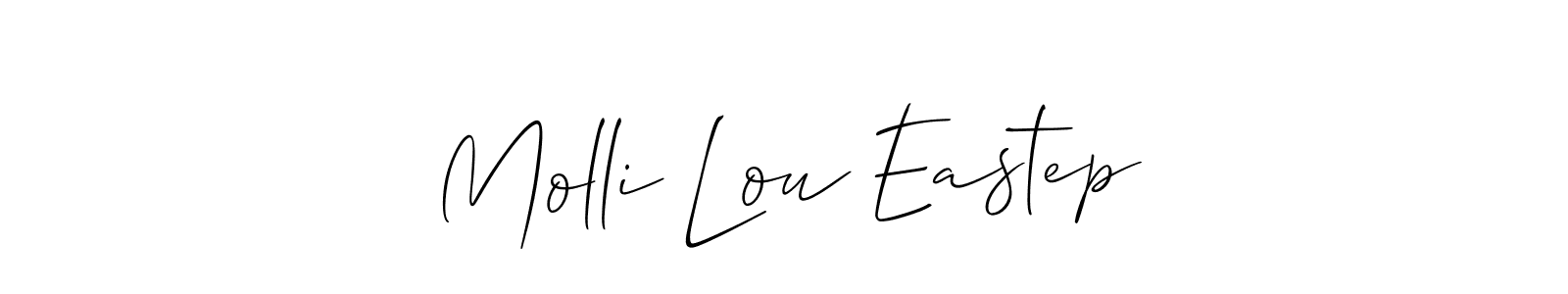 Once you've used our free online signature maker to create your best signature Allison_Script style, it's time to enjoy all of the benefits that Molli Lou Eastep name signing documents. Molli Lou Eastep signature style 2 images and pictures png