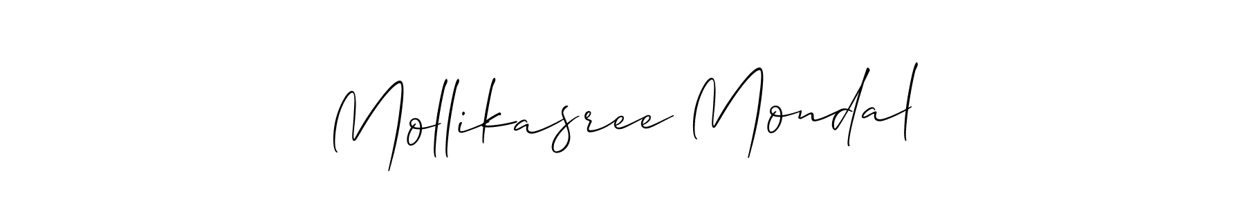 Also You can easily find your signature by using the search form. We will create Mollikasree Mondal name handwritten signature images for you free of cost using Allison_Script sign style. Mollikasree Mondal signature style 2 images and pictures png