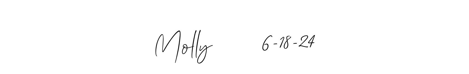 Use a signature maker to create a handwritten signature online. With this signature software, you can design (Allison_Script) your own signature for name Molly       6-18-24. Molly       6-18-24 signature style 2 images and pictures png