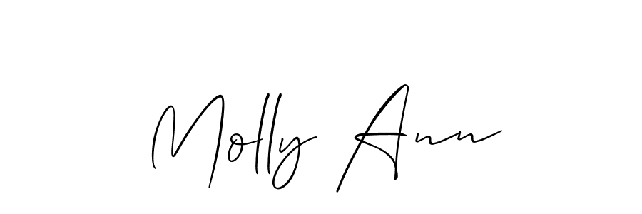 Molly Ann stylish signature style. Best Handwritten Sign (Allison_Script) for my name. Handwritten Signature Collection Ideas for my name Molly Ann. Molly Ann signature style 2 images and pictures png