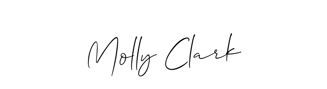 Allison_Script is a professional signature style that is perfect for those who want to add a touch of class to their signature. It is also a great choice for those who want to make their signature more unique. Get Molly Clark name to fancy signature for free. Molly Clark signature style 2 images and pictures png