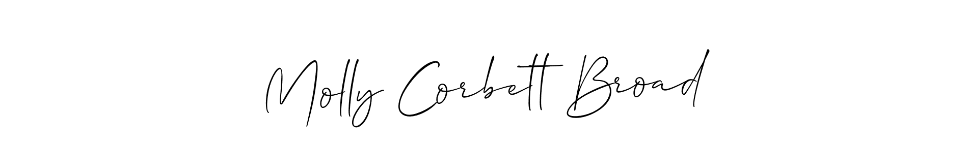 Use a signature maker to create a handwritten signature online. With this signature software, you can design (Allison_Script) your own signature for name Molly Corbett Broad. Molly Corbett Broad signature style 2 images and pictures png