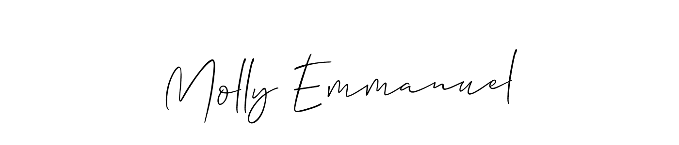 Best and Professional Signature Style for Molly Emmanuel. Allison_Script Best Signature Style Collection. Molly Emmanuel signature style 2 images and pictures png