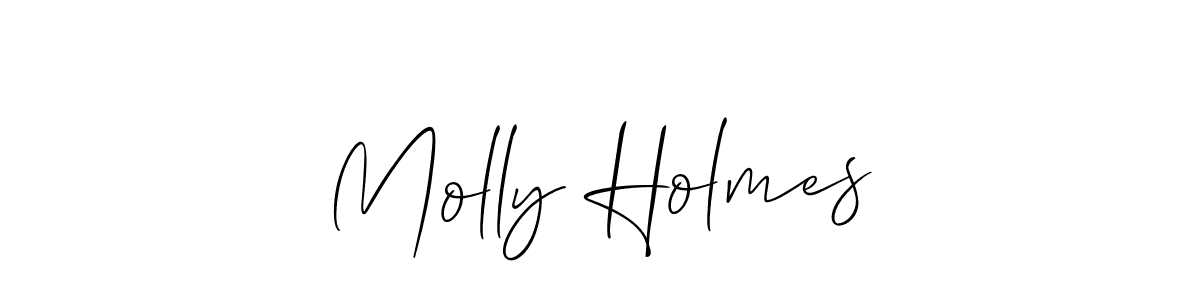 It looks lik you need a new signature style for name Molly Holmes. Design unique handwritten (Allison_Script) signature with our free signature maker in just a few clicks. Molly Holmes signature style 2 images and pictures png
