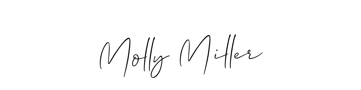 The best way (Allison_Script) to make a short signature is to pick only two or three words in your name. The name Molly Miller include a total of six letters. For converting this name. Molly Miller signature style 2 images and pictures png