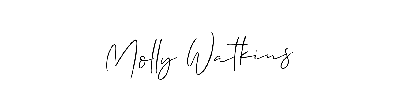 It looks lik you need a new signature style for name Molly Watkins. Design unique handwritten (Allison_Script) signature with our free signature maker in just a few clicks. Molly Watkins signature style 2 images and pictures png