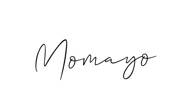 Momayo stylish signature style. Best Handwritten Sign (Allison_Script) for my name. Handwritten Signature Collection Ideas for my name Momayo. Momayo signature style 2 images and pictures png