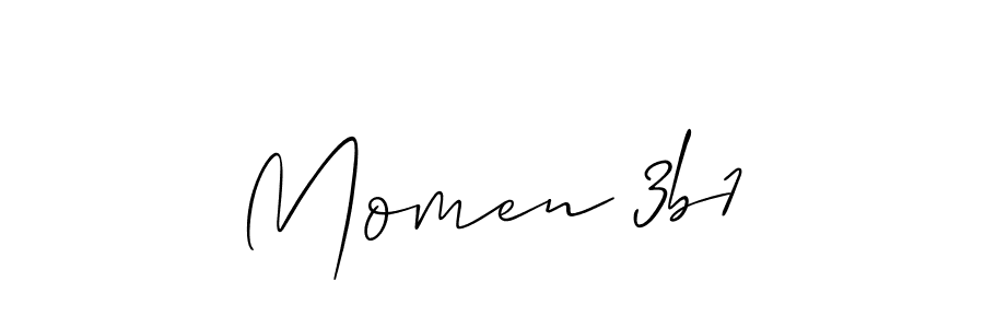 Design your own signature with our free online signature maker. With this signature software, you can create a handwritten (Allison_Script) signature for name Momen 3b1. Momen 3b1 signature style 2 images and pictures png