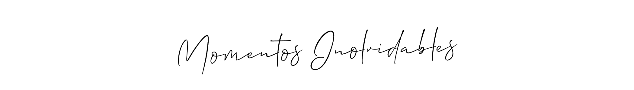 You should practise on your own different ways (Allison_Script) to write your name (Momentos Inolvidables) in signature. don't let someone else do it for you. Momentos Inolvidables signature style 2 images and pictures png
