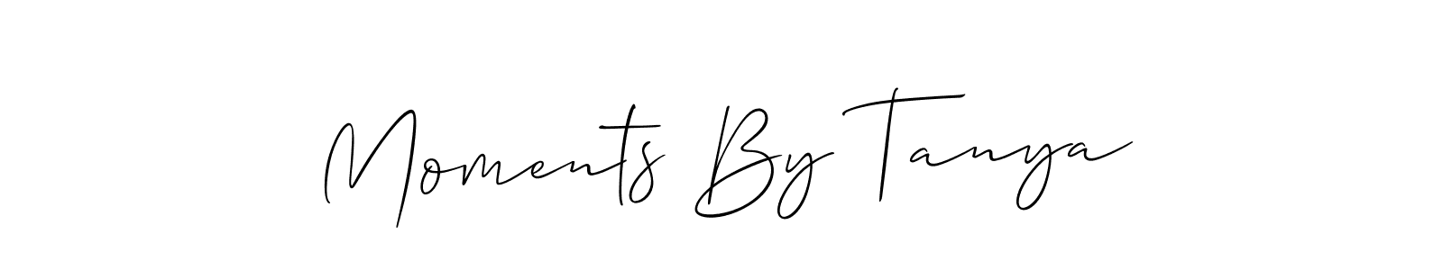 See photos of Moments By Tanya official signature by Spectra . Check more albums & portfolios. Read reviews & check more about Allison_Script font. Moments By Tanya signature style 2 images and pictures png