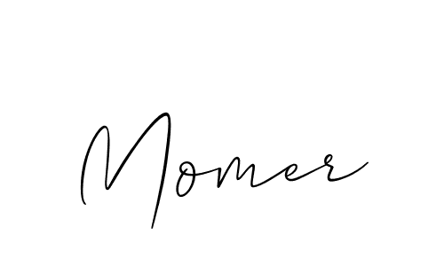 Create a beautiful signature design for name Momer. With this signature (Allison_Script) fonts, you can make a handwritten signature for free. Momer signature style 2 images and pictures png
