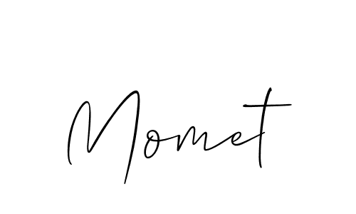 Make a beautiful signature design for name Momet. With this signature (Allison_Script) style, you can create a handwritten signature for free. Momet signature style 2 images and pictures png
