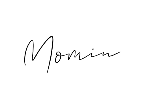 if you are searching for the best signature style for your name Momin. so please give up your signature search. here we have designed multiple signature styles  using Allison_Script. Momin signature style 2 images and pictures png