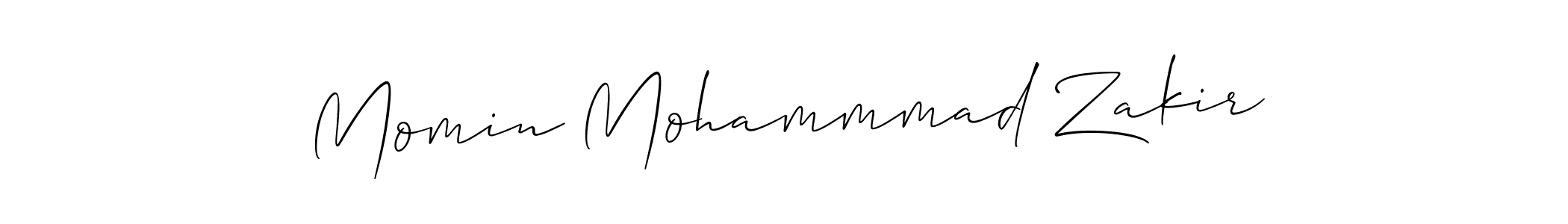 Momin Mohammmad Zakir stylish signature style. Best Handwritten Sign (Allison_Script) for my name. Handwritten Signature Collection Ideas for my name Momin Mohammmad Zakir. Momin Mohammmad Zakir signature style 2 images and pictures png