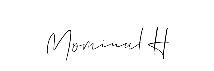Similarly Allison_Script is the best handwritten signature design. Signature creator online .You can use it as an online autograph creator for name Mominul H. Mominul H signature style 2 images and pictures png