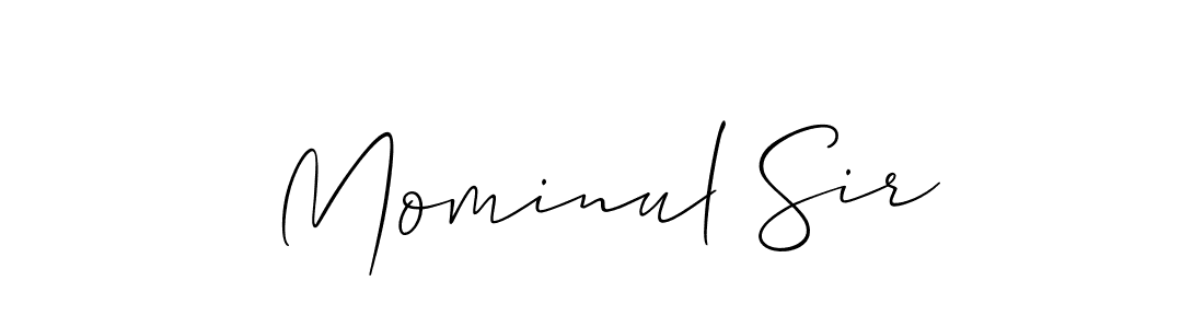 How to Draw Mominul Sir signature style? Allison_Script is a latest design signature styles for name Mominul Sir. Mominul Sir signature style 2 images and pictures png