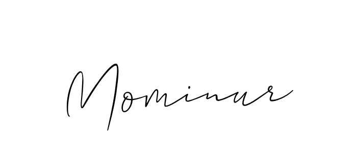 How to make Mominur name signature. Use Allison_Script style for creating short signs online. This is the latest handwritten sign. Mominur signature style 2 images and pictures png