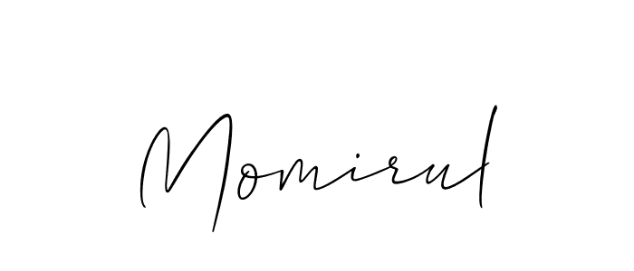 if you are searching for the best signature style for your name Momirul. so please give up your signature search. here we have designed multiple signature styles  using Allison_Script. Momirul signature style 2 images and pictures png
