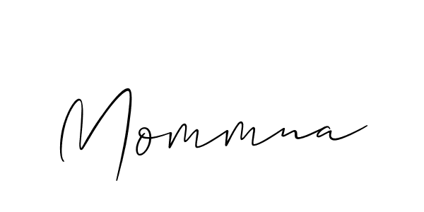 Create a beautiful signature design for name Mommna. With this signature (Allison_Script) fonts, you can make a handwritten signature for free. Mommna signature style 2 images and pictures png