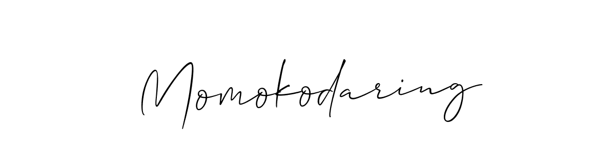 if you are searching for the best signature style for your name Momokodaring. so please give up your signature search. here we have designed multiple signature styles  using Allison_Script. Momokodaring signature style 2 images and pictures png