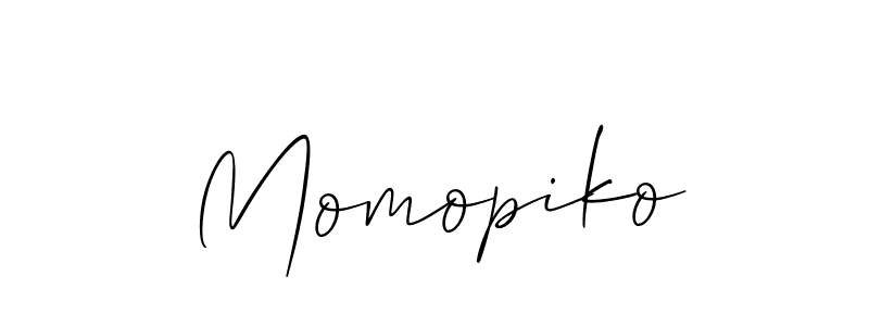 Make a beautiful signature design for name Momopiko. Use this online signature maker to create a handwritten signature for free. Momopiko signature style 2 images and pictures png