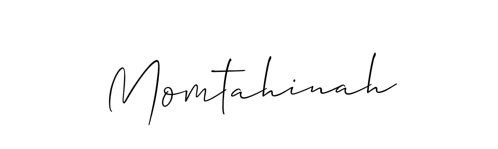 You should practise on your own different ways (Allison_Script) to write your name (Momtahinah) in signature. don't let someone else do it for you. Momtahinah signature style 2 images and pictures png