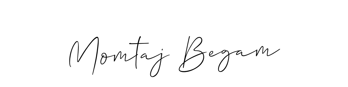 Momtaj Begam stylish signature style. Best Handwritten Sign (Allison_Script) for my name. Handwritten Signature Collection Ideas for my name Momtaj Begam. Momtaj Begam signature style 2 images and pictures png