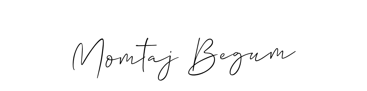 Design your own signature with our free online signature maker. With this signature software, you can create a handwritten (Allison_Script) signature for name Momtaj Begum. Momtaj Begum signature style 2 images and pictures png