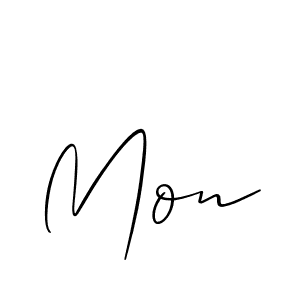 How to make Mon name signature. Use Allison_Script style for creating short signs online. This is the latest handwritten sign. Mon signature style 2 images and pictures png