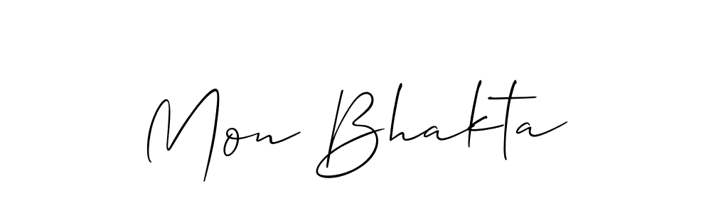 How to make Mon Bhakta signature? Allison_Script is a professional autograph style. Create handwritten signature for Mon Bhakta name. Mon Bhakta signature style 2 images and pictures png