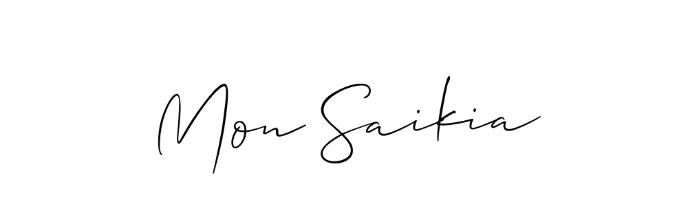 Once you've used our free online signature maker to create your best signature Allison_Script style, it's time to enjoy all of the benefits that Mon Saikia name signing documents. Mon Saikia signature style 2 images and pictures png
