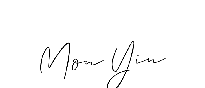 Also we have Mon Yin name is the best signature style. Create professional handwritten signature collection using Allison_Script autograph style. Mon Yin signature style 2 images and pictures png