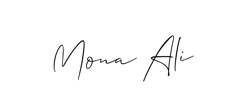 Best and Professional Signature Style for Mona Ali. Allison_Script Best Signature Style Collection. Mona Ali signature style 2 images and pictures png