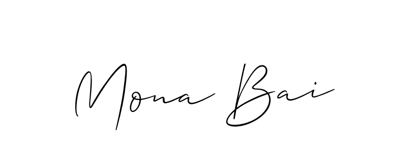 How to Draw Mona Bai signature style? Allison_Script is a latest design signature styles for name Mona Bai. Mona Bai signature style 2 images and pictures png